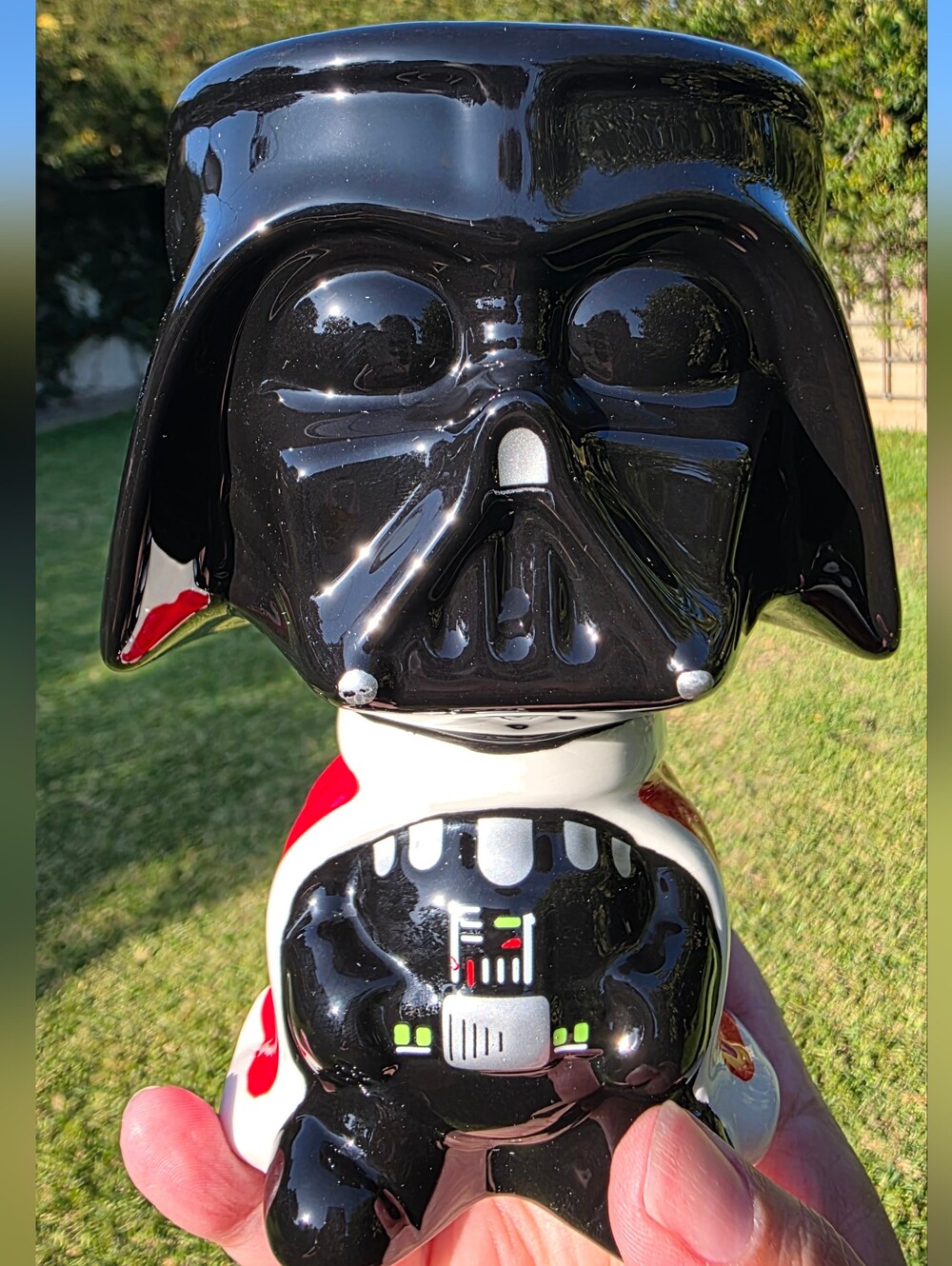 Galerie Star Wars Darth Vader Santa Cape Ceramic Goblet Mug Holiday Collectible